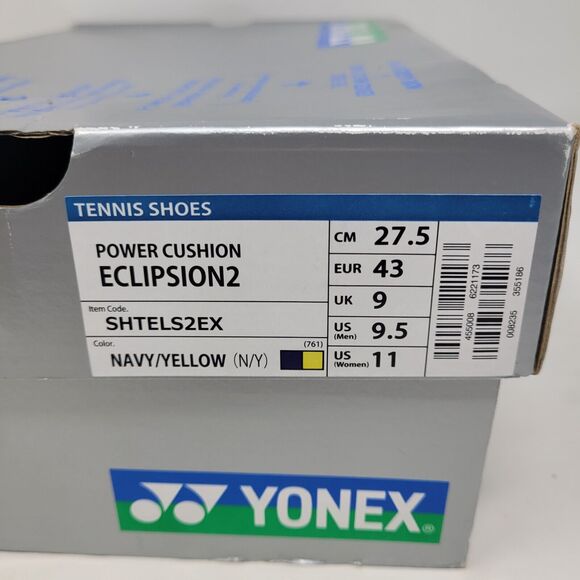 Yonex Power Cushion Eclipsion 2 Tennis Shoes US Mens 9.5 W11 EU 43 SHTELS2EX NIB - Picture 3 of 13
